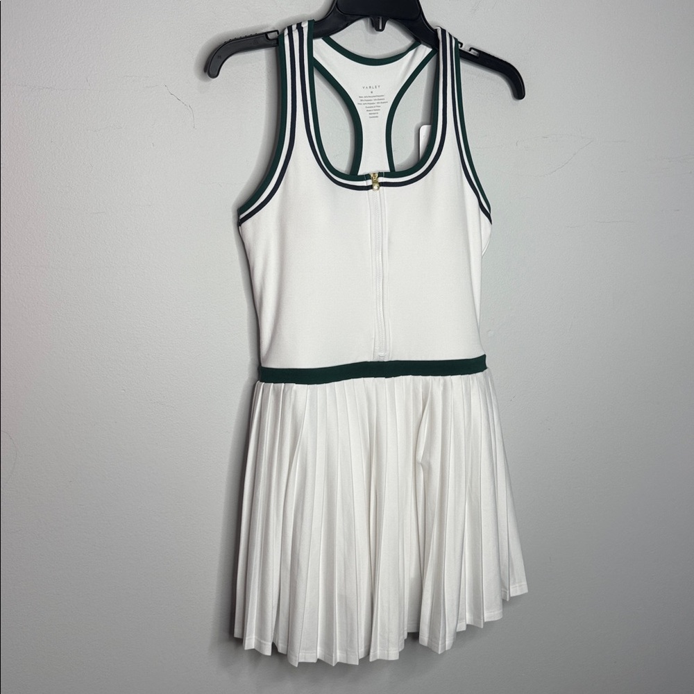 Varley Jane Court Tennis/ Pickleball/ Golf Dress 28'' White/ Green NWT - Picture 7 of 9